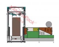 穿箭打包自动放护角组合,穿箭打包机+自动放护角机
